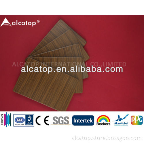 Exterior Cladding Wood Finish ACP